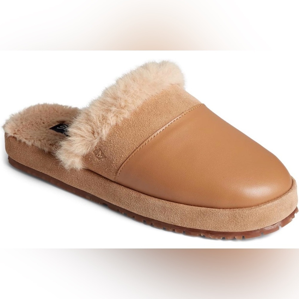 New Sperry Women's Cape May Mule Slipper, TAN- US 10